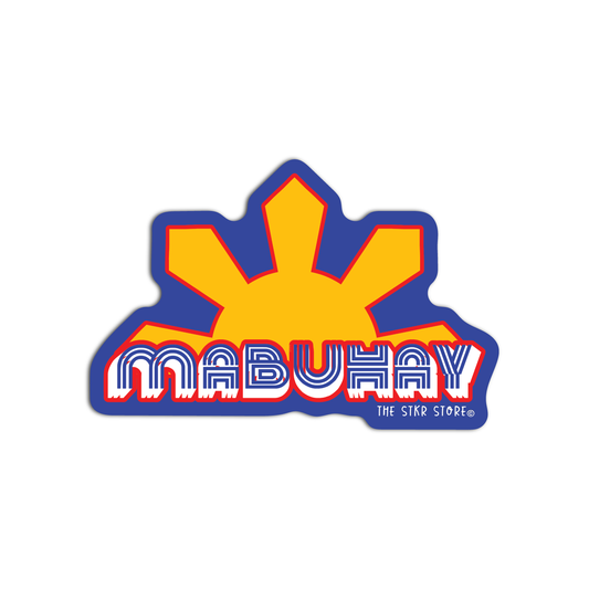 Mabuhay Filipino Words Sticker