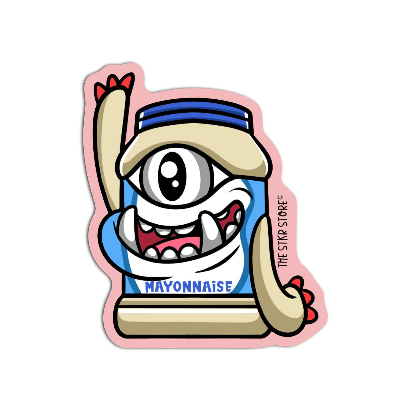 Mayonnaise Pantry Monster Sticker