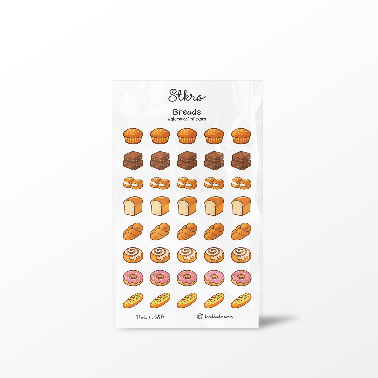 Breads Sticker Sheet - The Stkr Store