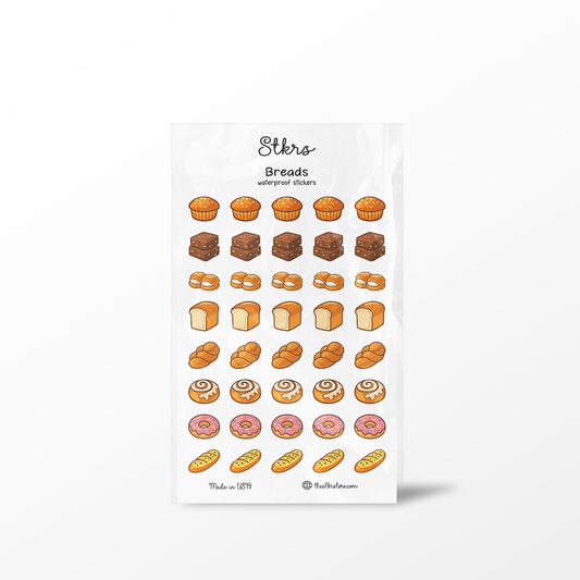 Breads Sticker Sheet - The Stkr Store