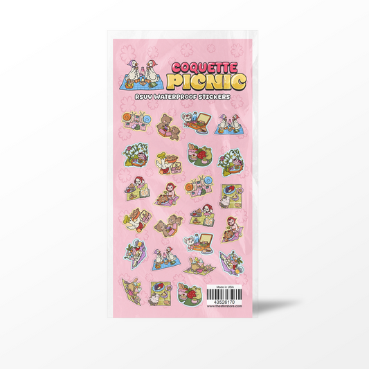 Coquette Picnic Sticker Sheet