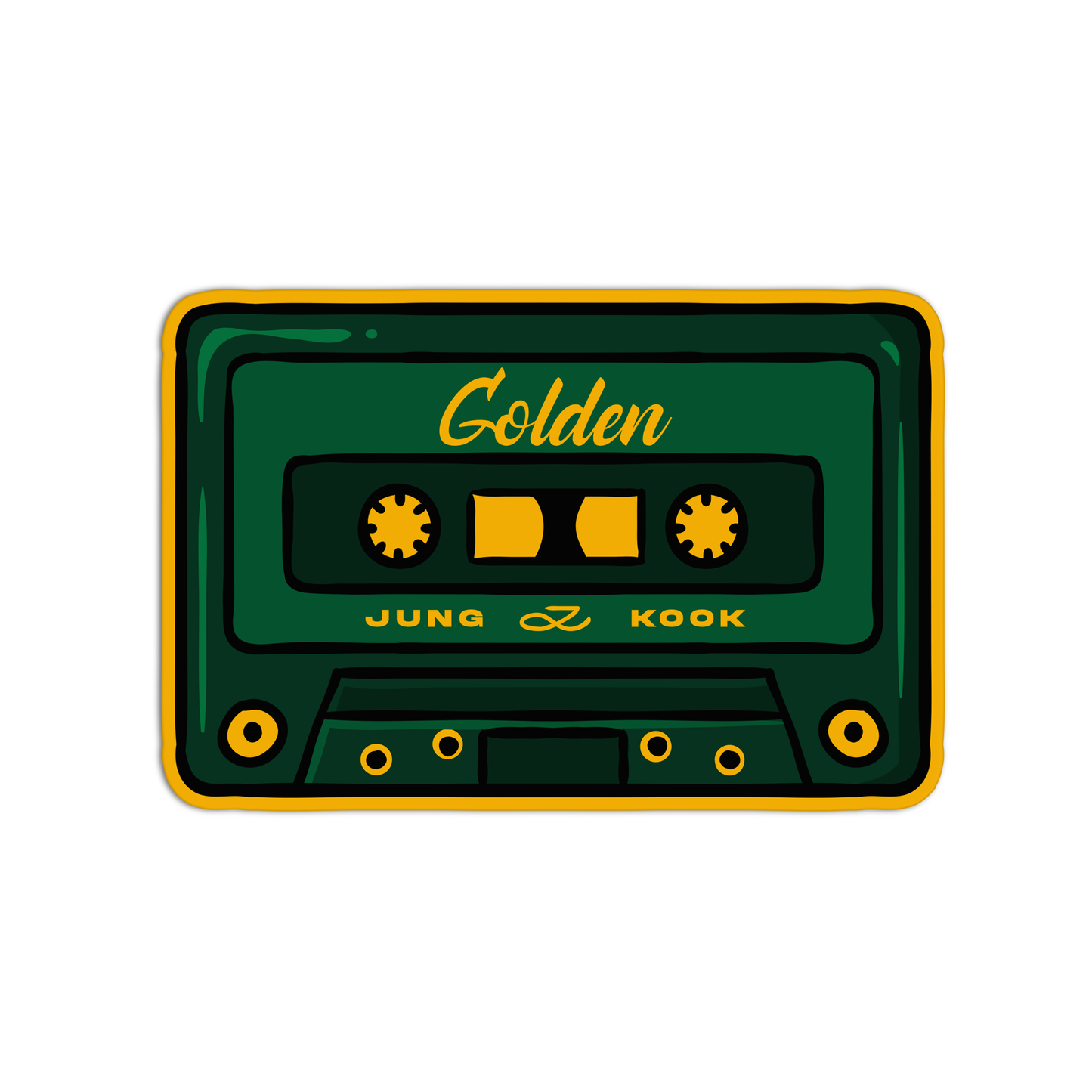 Golden BTS Sticker