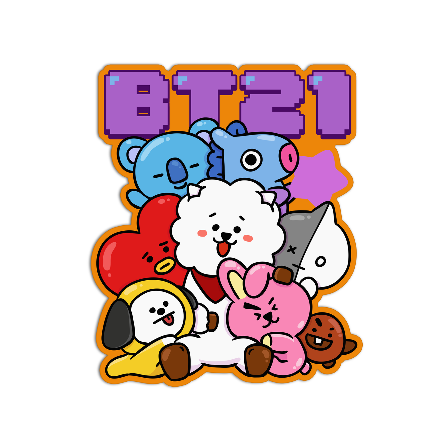 BT21 BTS Sticker