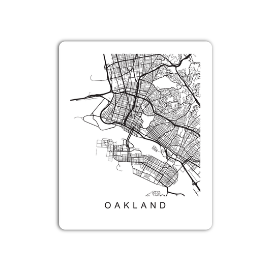 Oakland U.S. Street Map Sticker