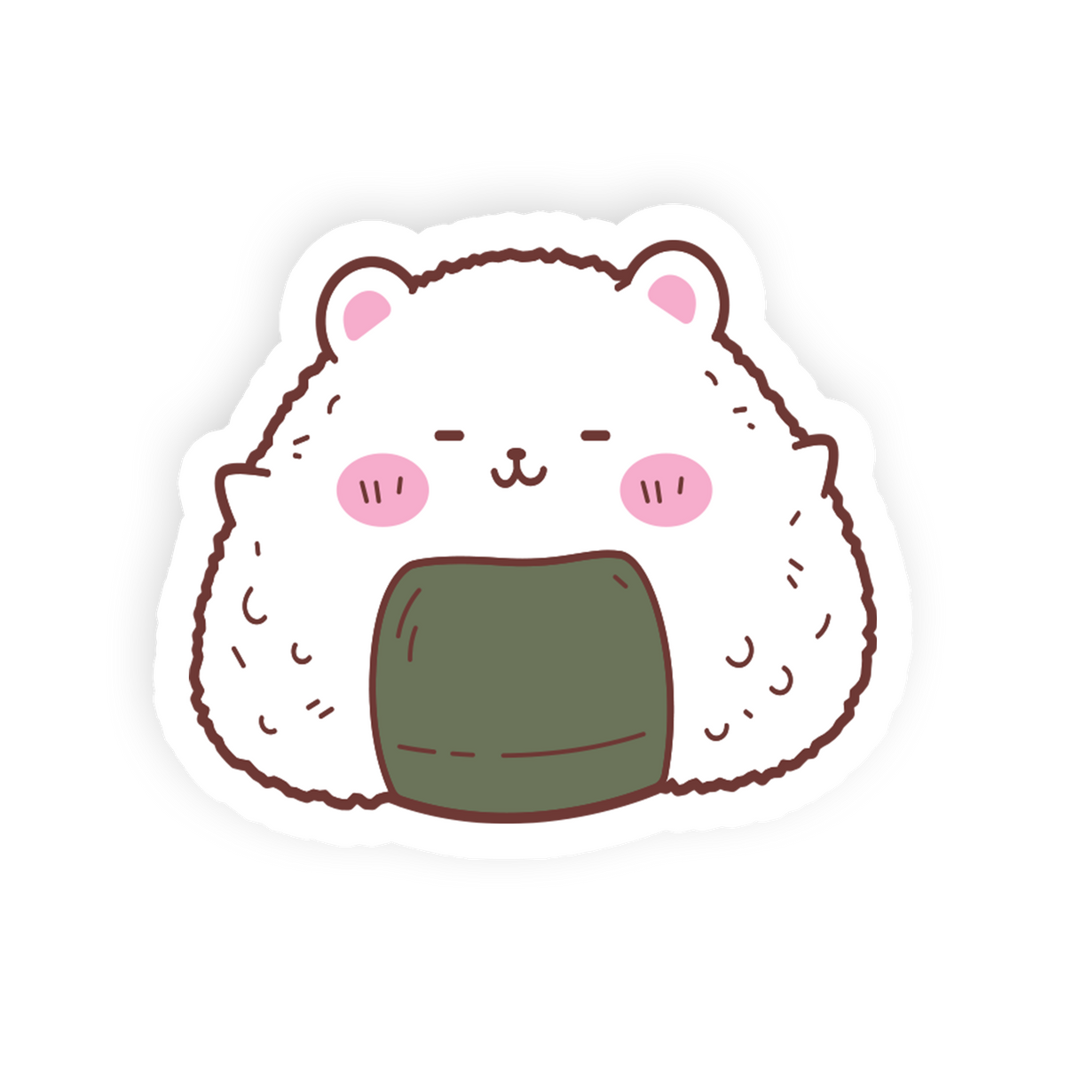 Single Riceball - Onigiri Bear Sticker