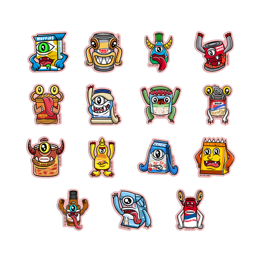 Pantry Monster Sticker Pack