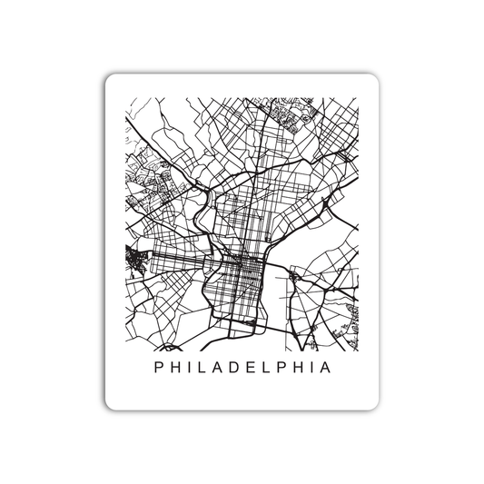 Philadelphia U.S. Street Map Sticker