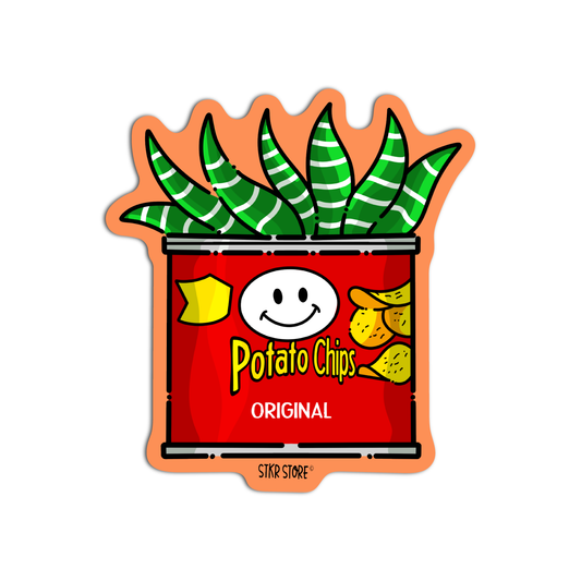 Plant in Potato Chips Planters Sticker