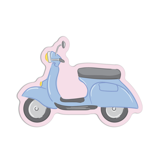 Pastel Scooter - Italian Vibes Sticker - The Stkr Store