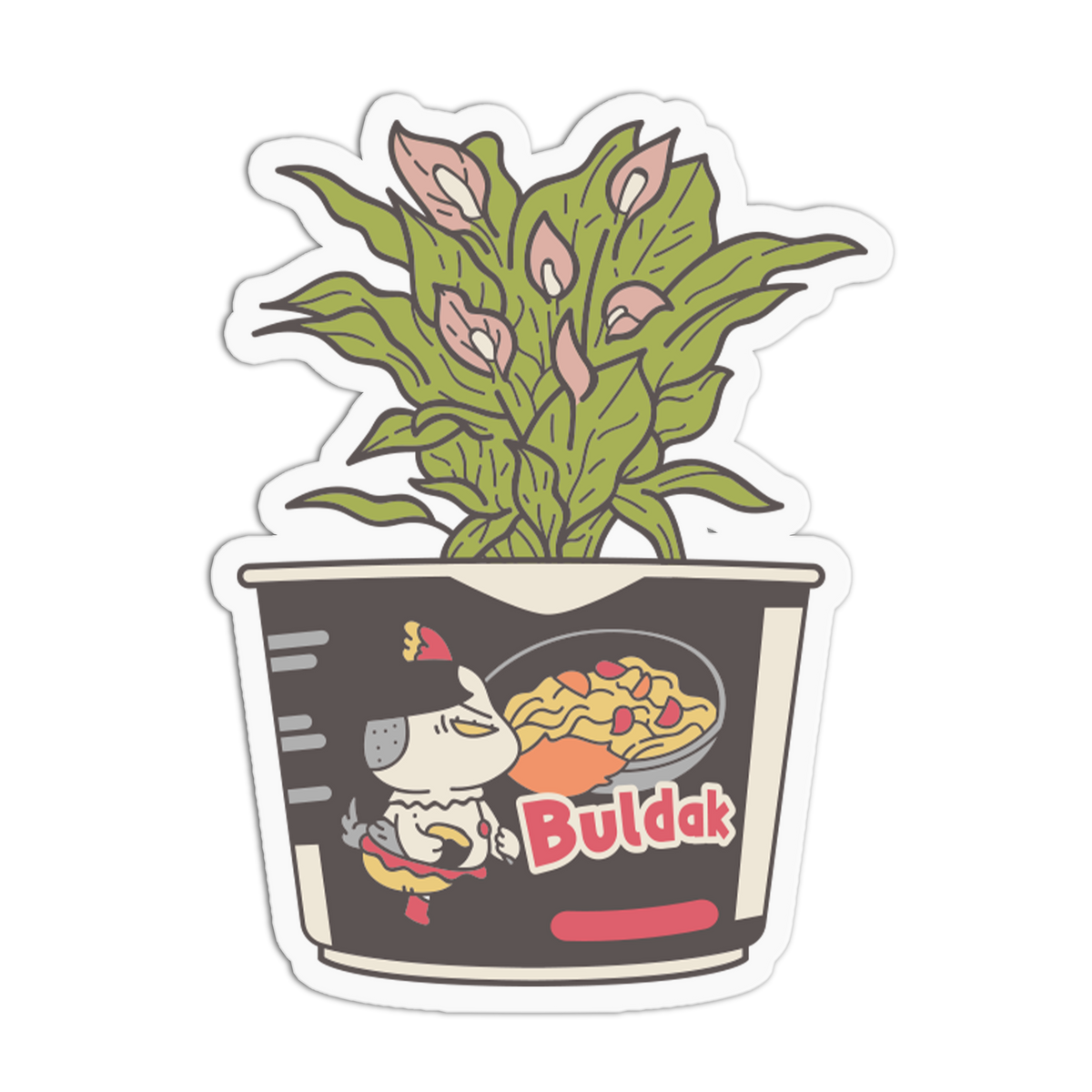 Spicy Ramen - Planter Asian Foods Sticker