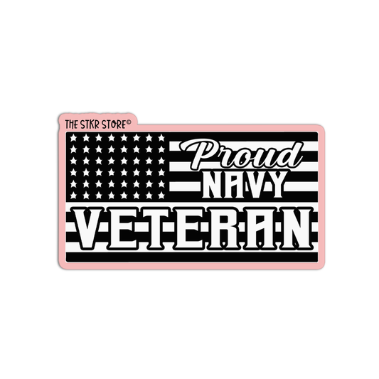 Proud Navy Veteran Sticker