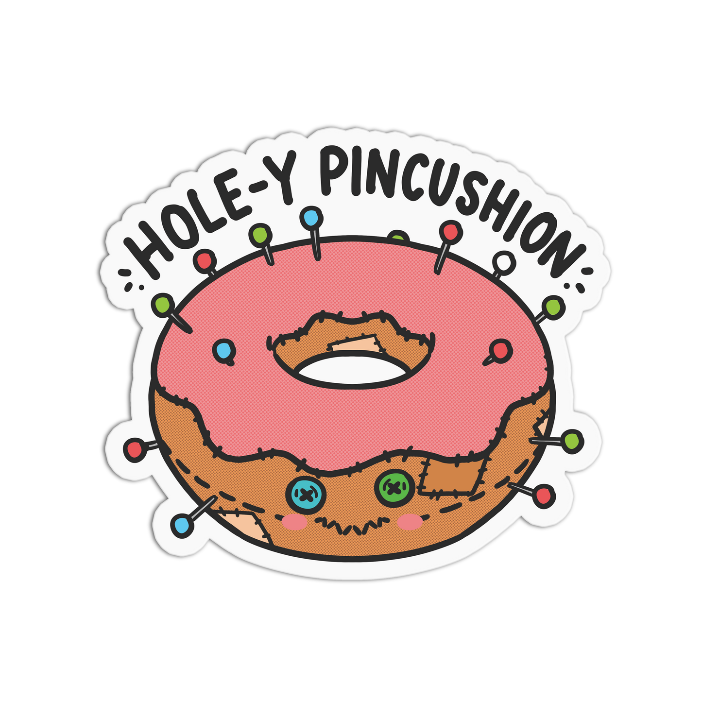 Dizzy Donut - Push Cushion Sticker - The Stkr Store