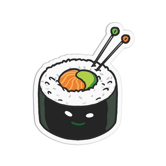 Sticky Sushi - Push Cushion Sticker - The Stkr Store