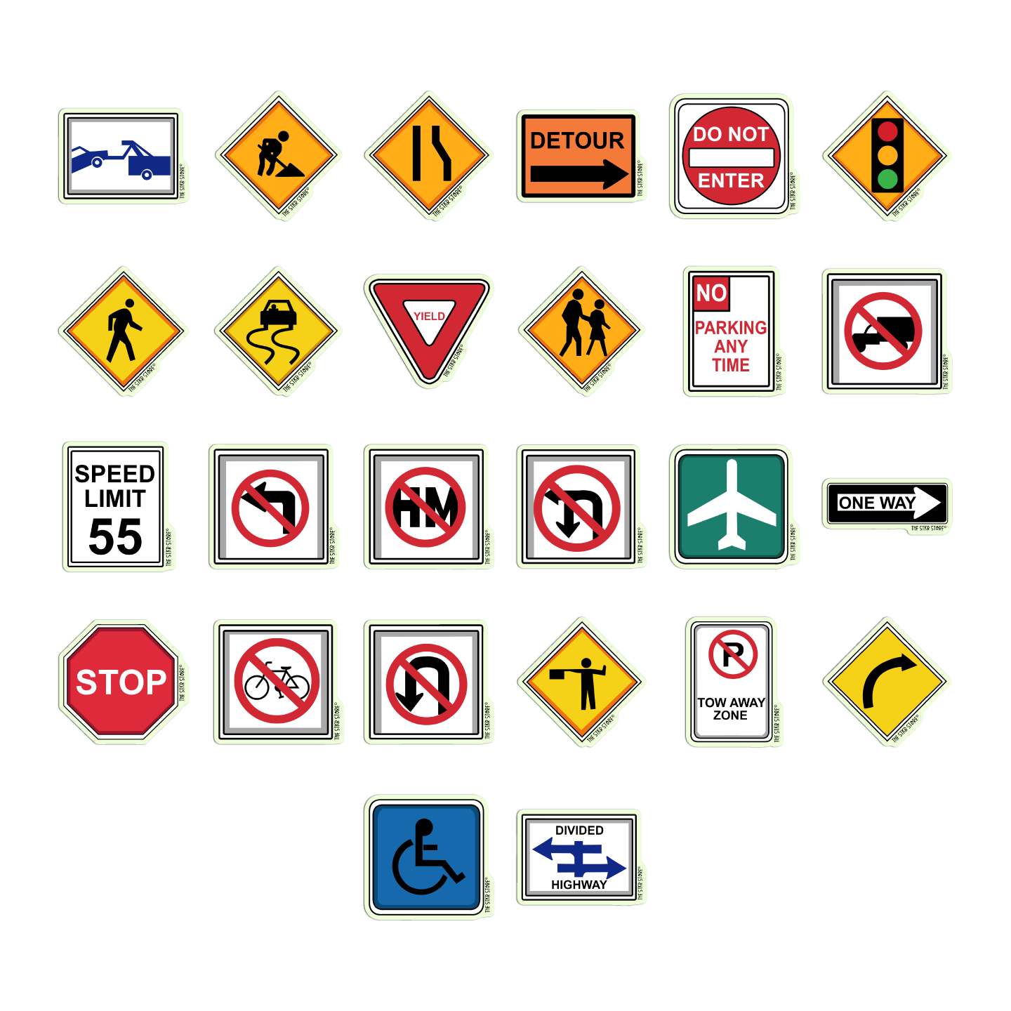 Road Sign Sticker Pack