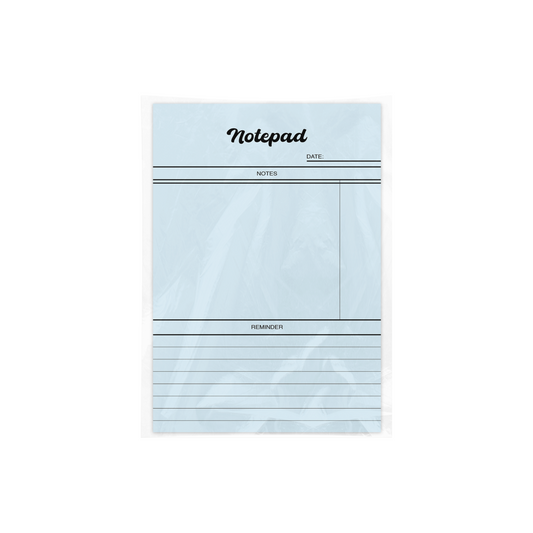 Light Blue Notepad - A7 Memo Pad