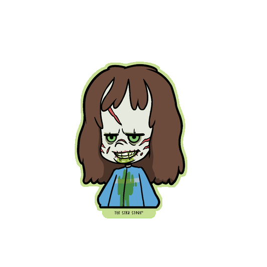 Possessed Lady Horror Sticker