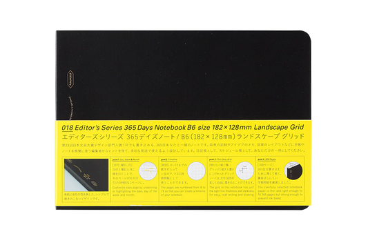 365 Days Notebook Grid B6 Landscape - The Stkr Store