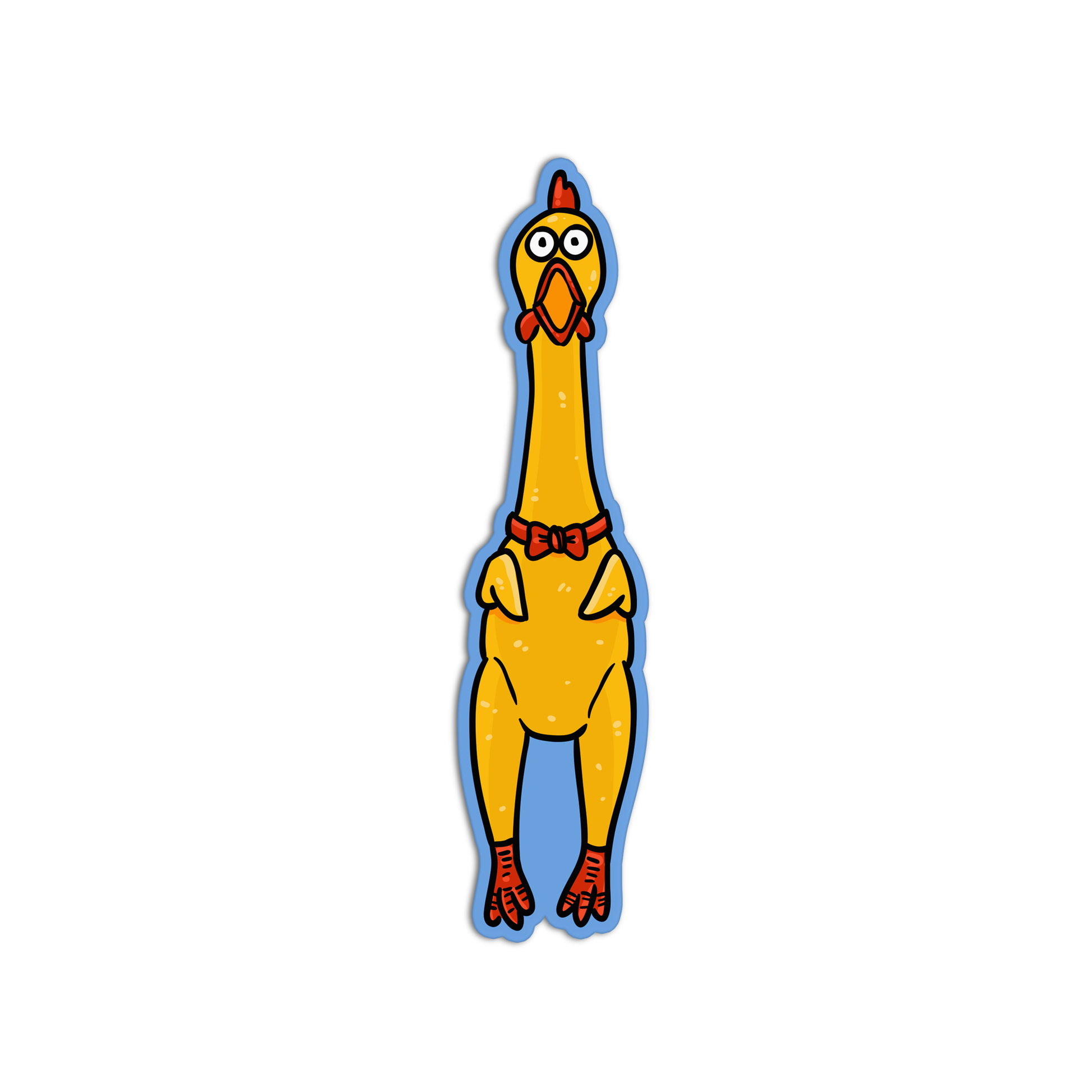 Screaming Chicken Sticker