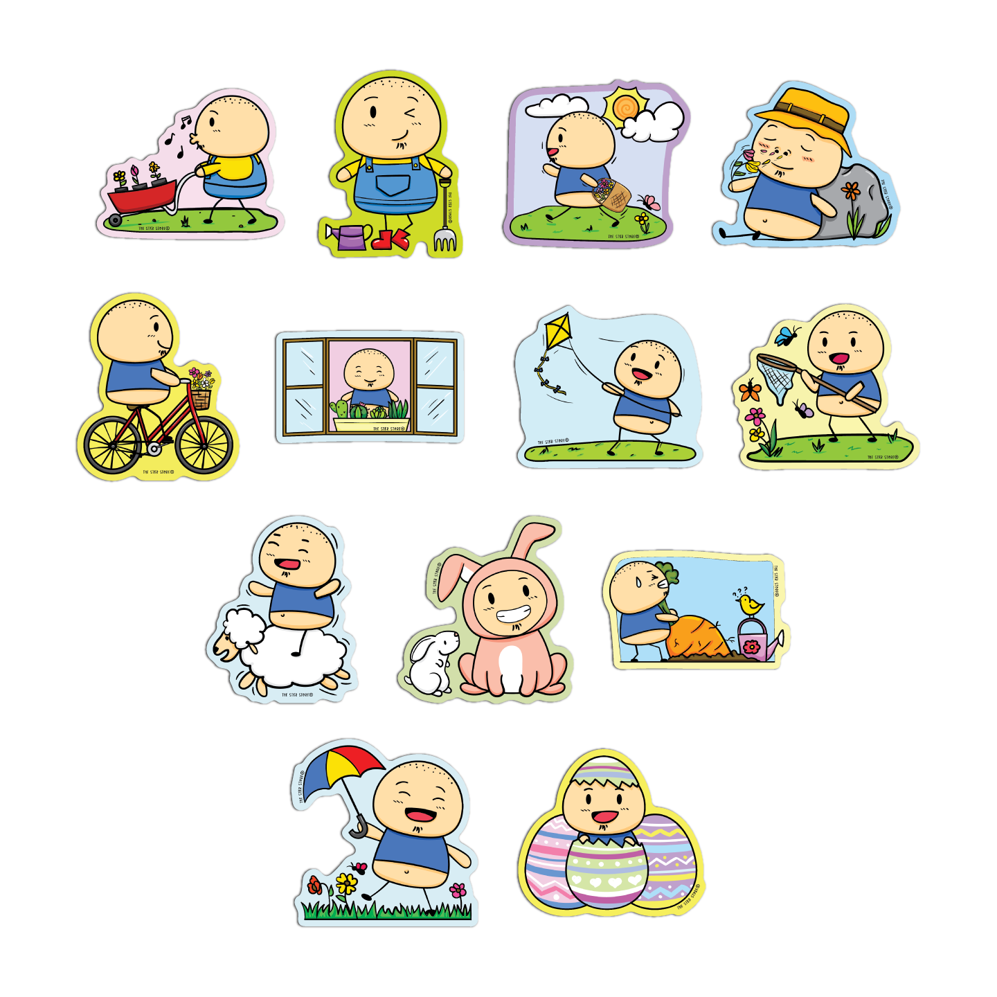 Sean Potato in Spring Season Sticker Pack