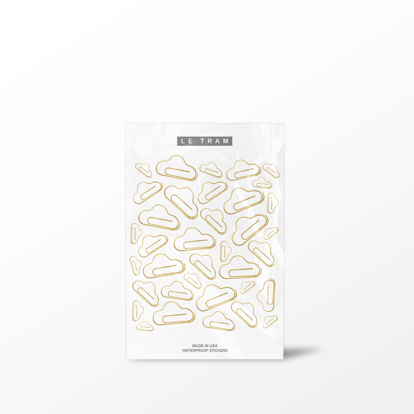 Le Tram Paper Clips - Clear Sticker Sheet