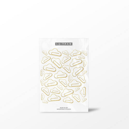 Le Tram Paper Clips - Clear Sticker Sheet