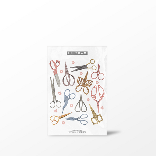 Le Tram Scissors - Clear Sticker Sheet