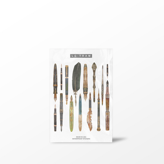 Le Tram Fountain Pens - Clear Sticker Sheet