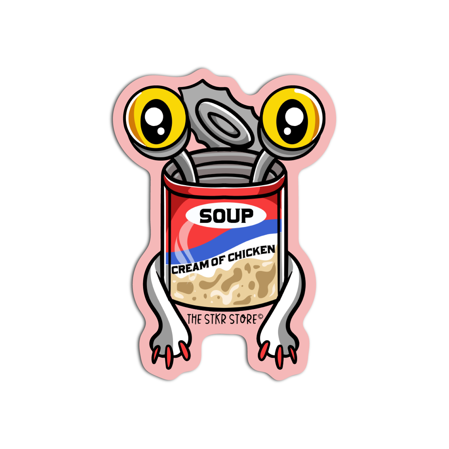 Cream of Chicken Soup Pantry Monster Sticker