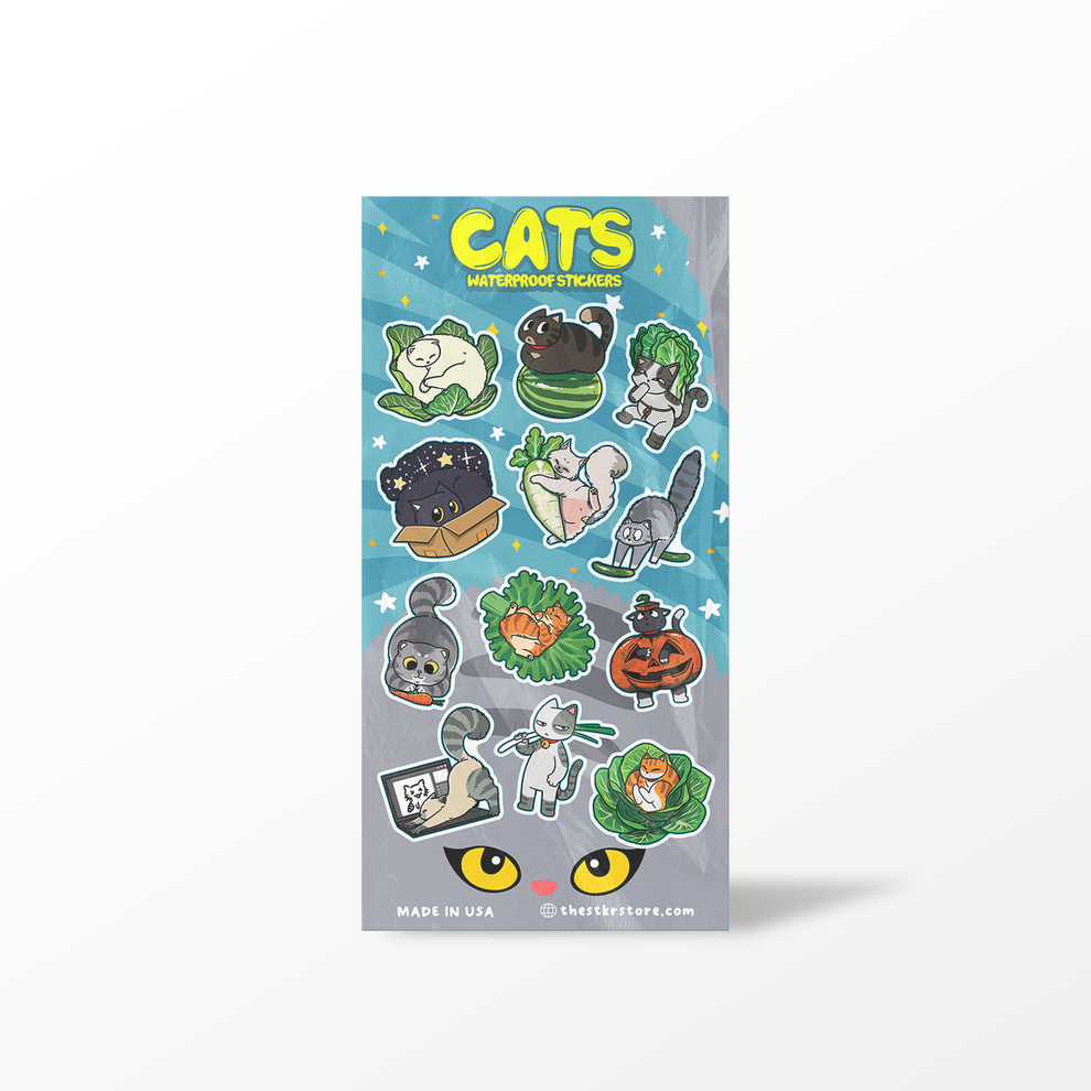 Cats Sticker Sheet – The Stkr Store