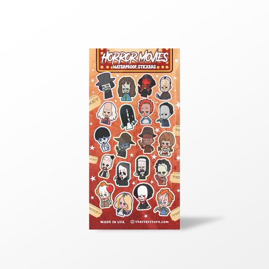Horror Movies Sticker Sheet