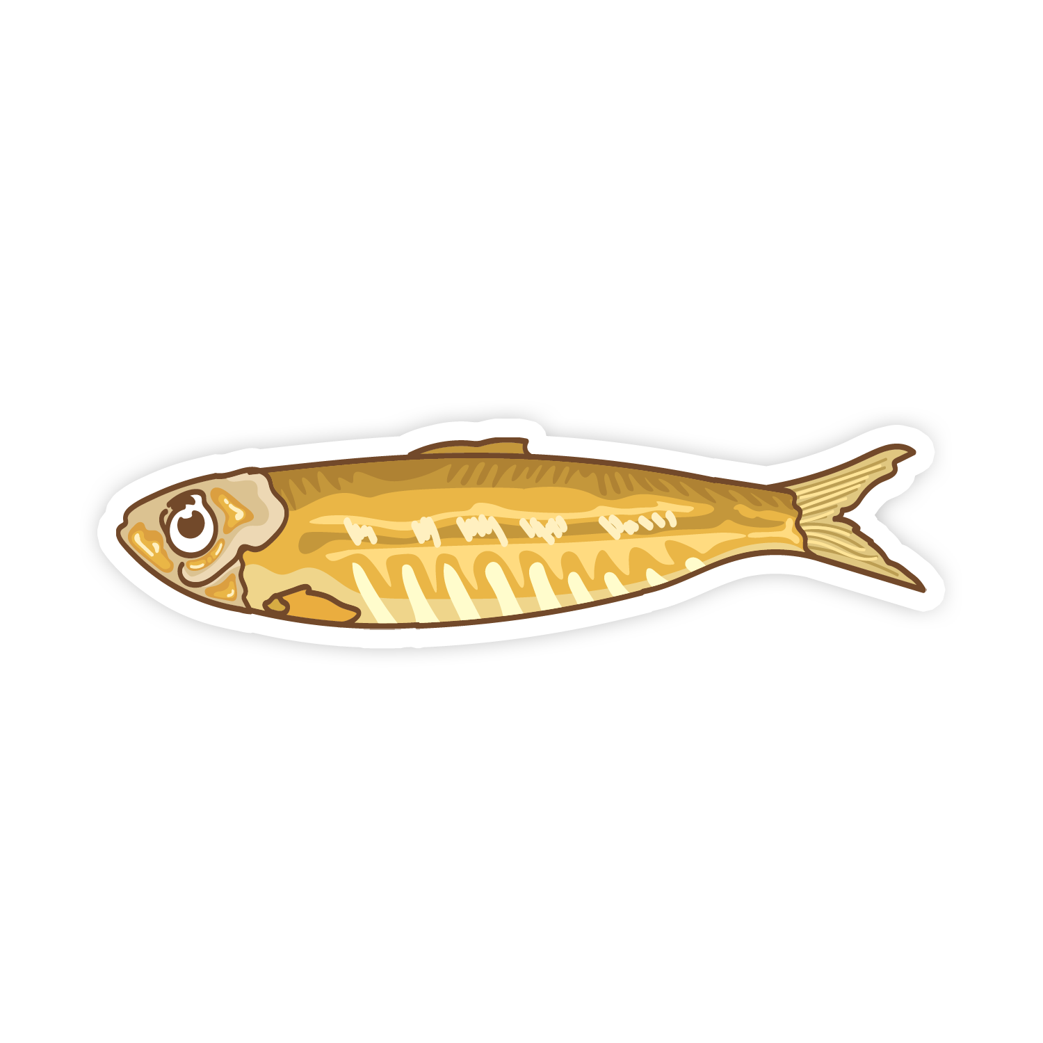 Illustration of a fish on a white background