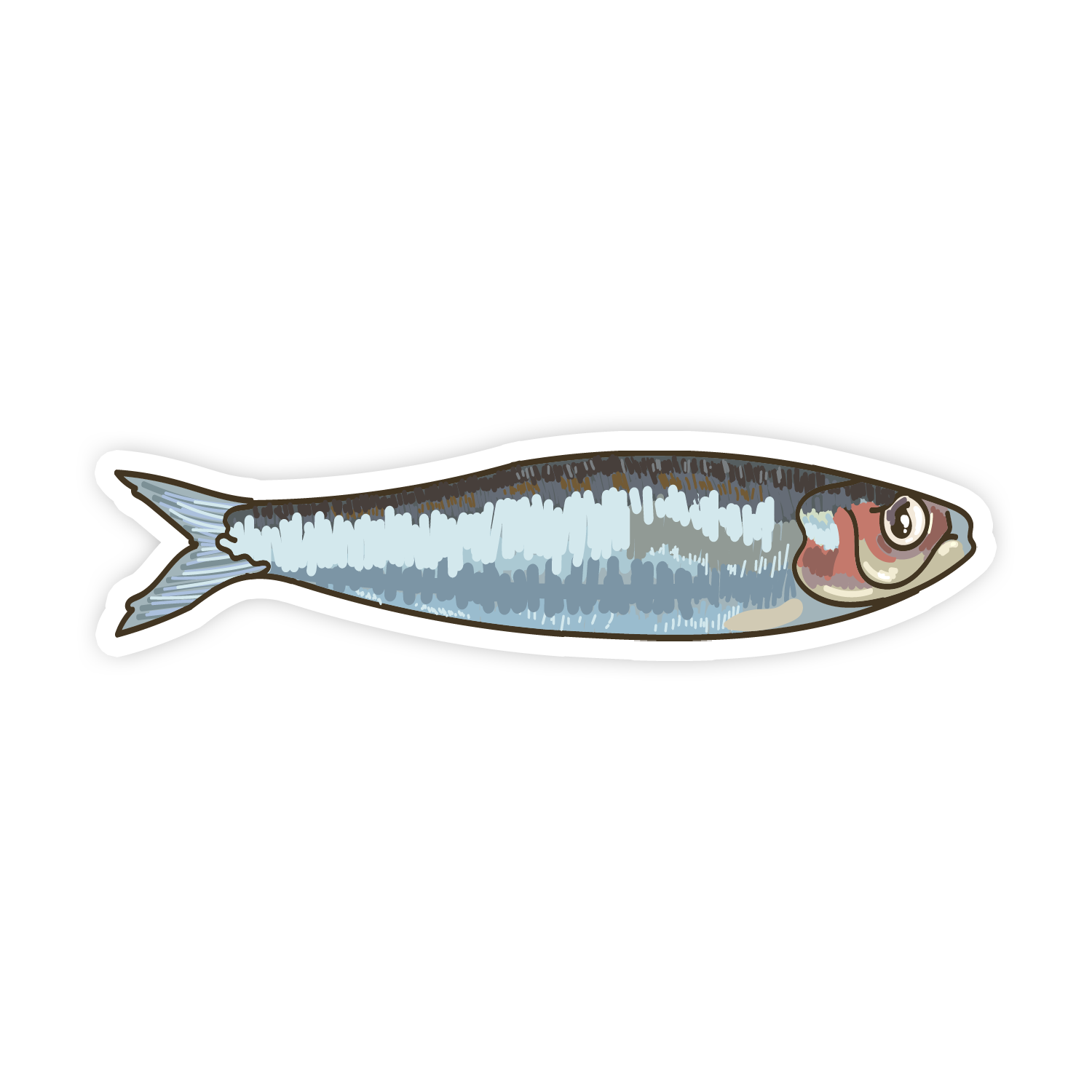 Illustration of a fish on a white background