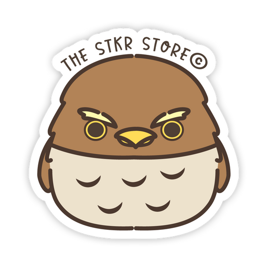 Ollie (Owl) - Kawaii Birds Sticker - The Stkr Store