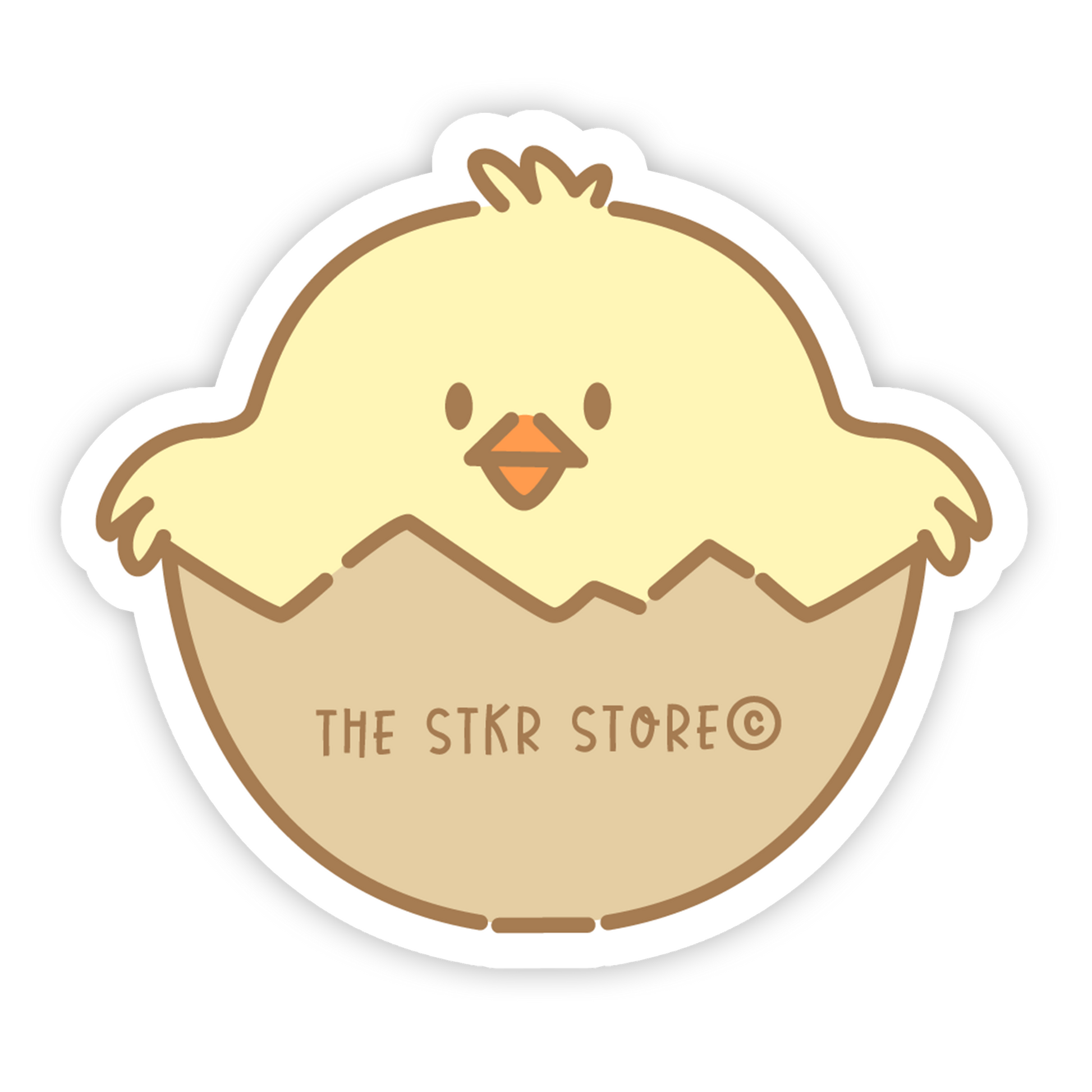 Chick Hatchling - Kawaii Birds Sticker - The Stkr Store