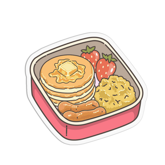 Fluffy Pancake School Lunchbox Sticker