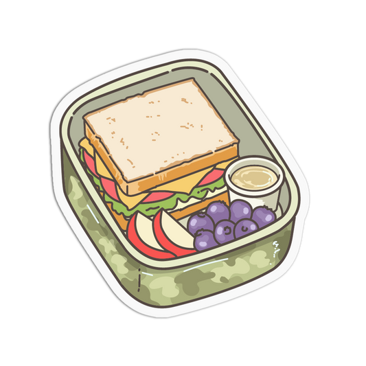 Turkey Club School Lunchbox Sticker