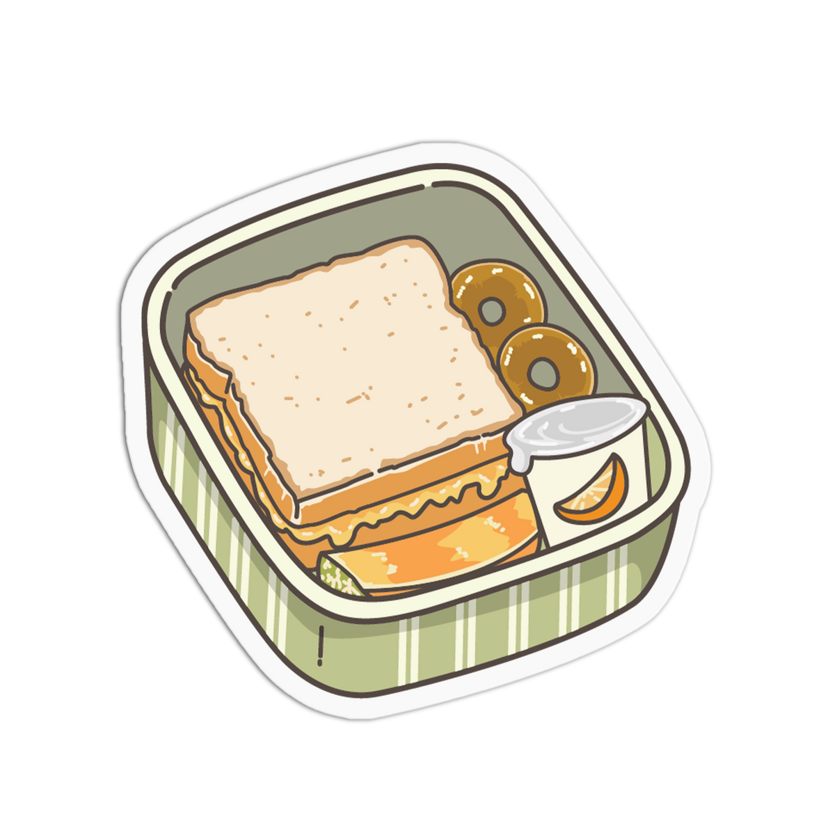 Grilled Cheese School Lunchbox Sticker