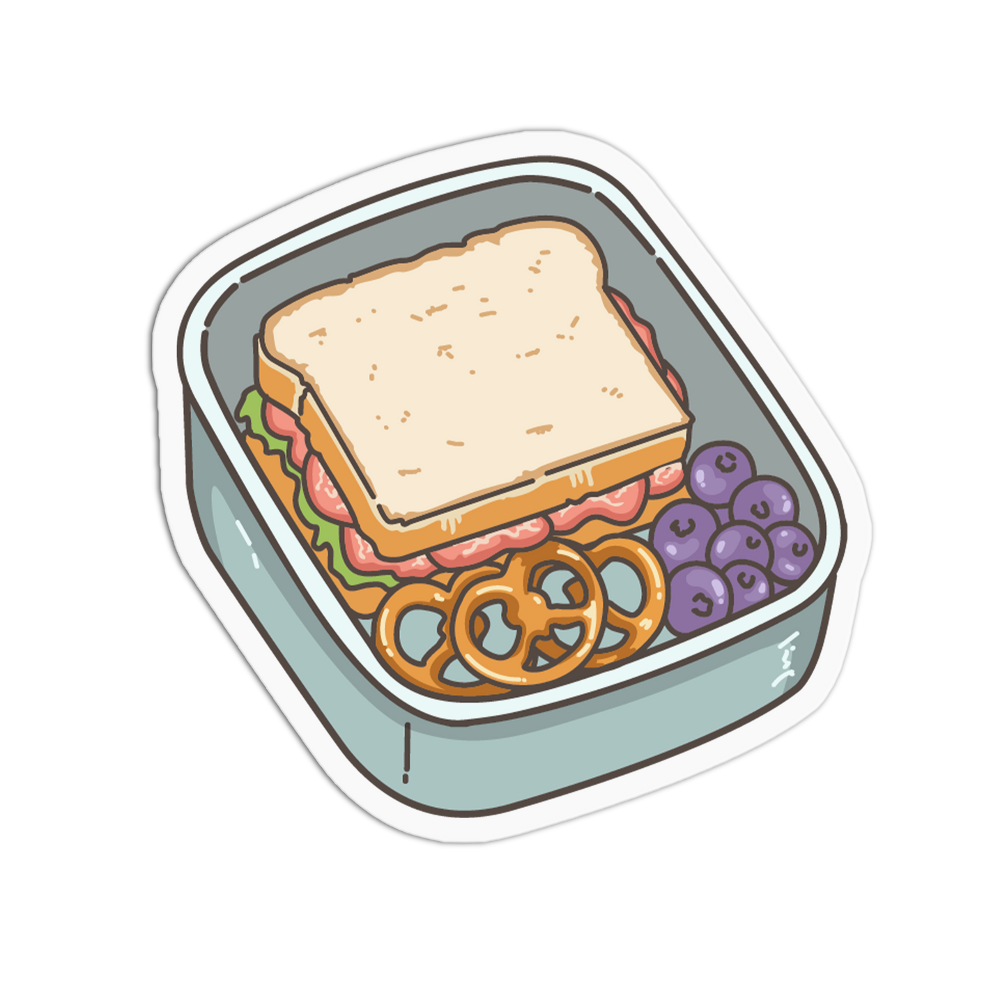 Deli Sandwich School Lunchbox Sticker