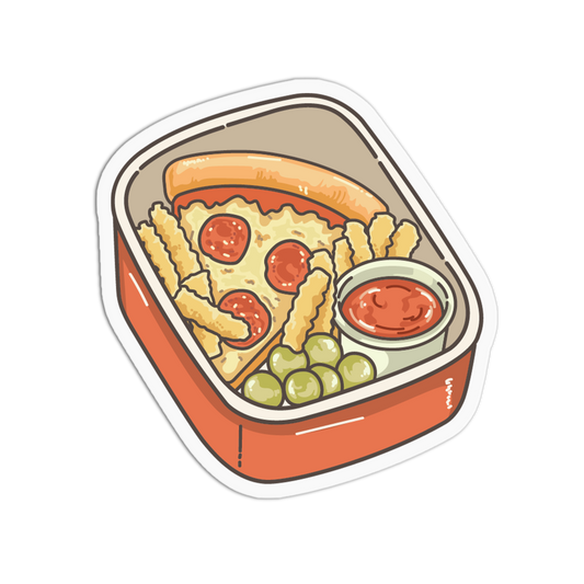 Pepperoni Pizza School Lunchbox Sticker