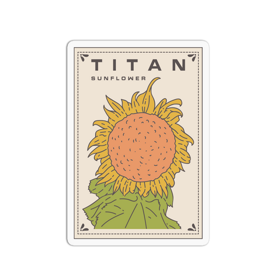 Titan Variety Sunflower Packet Sticker