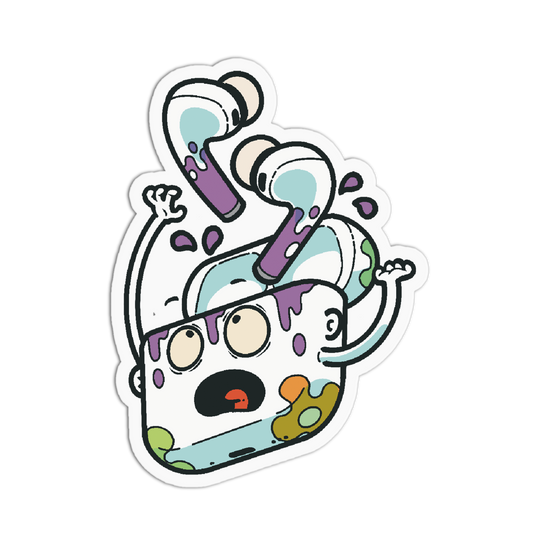 Wireless Pods - Tech Critters Sticker