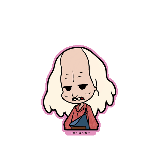 Deformed Hand Man Horror Sticker