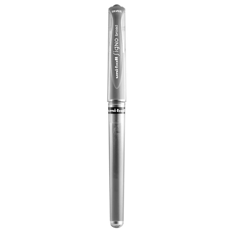 Uniball Signo pen on a white background