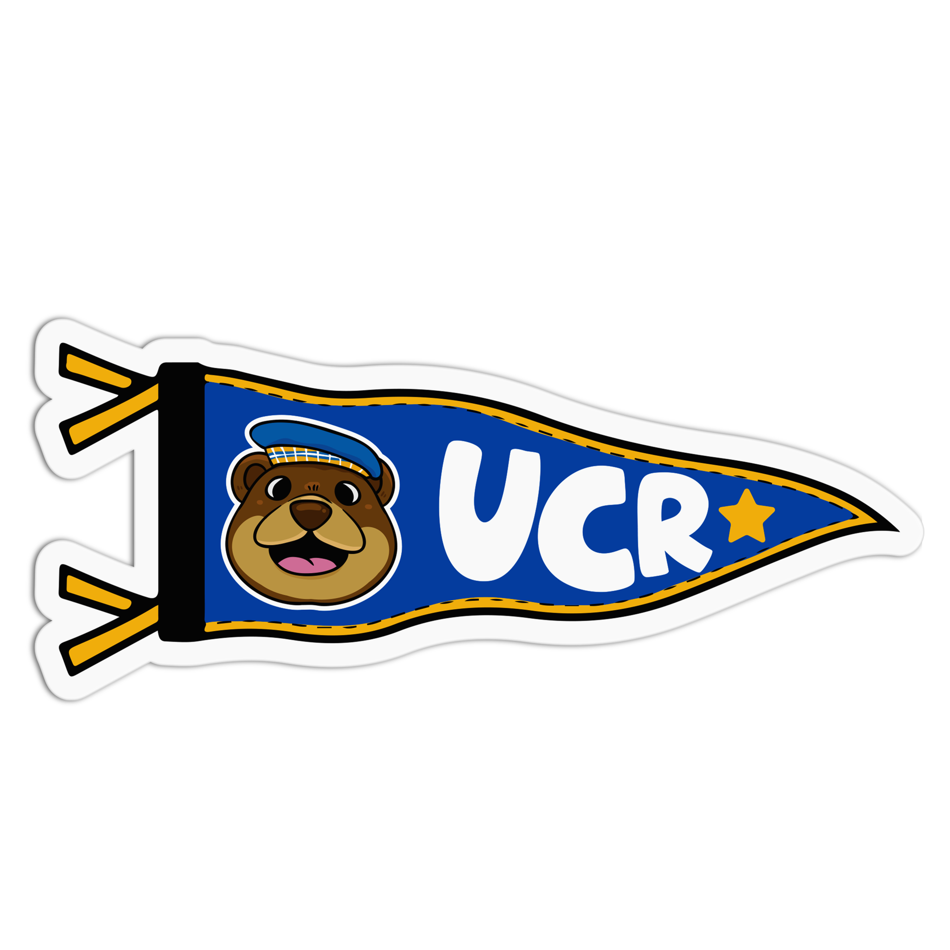 UCR University Flag Sticker