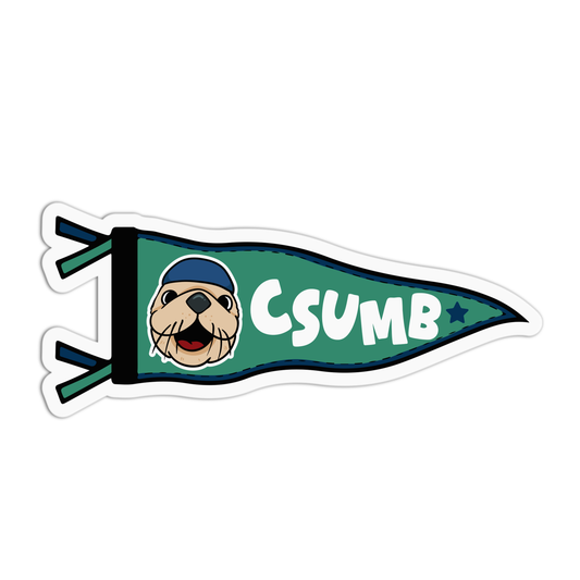 CSU Monterey Bay Flag Sticker