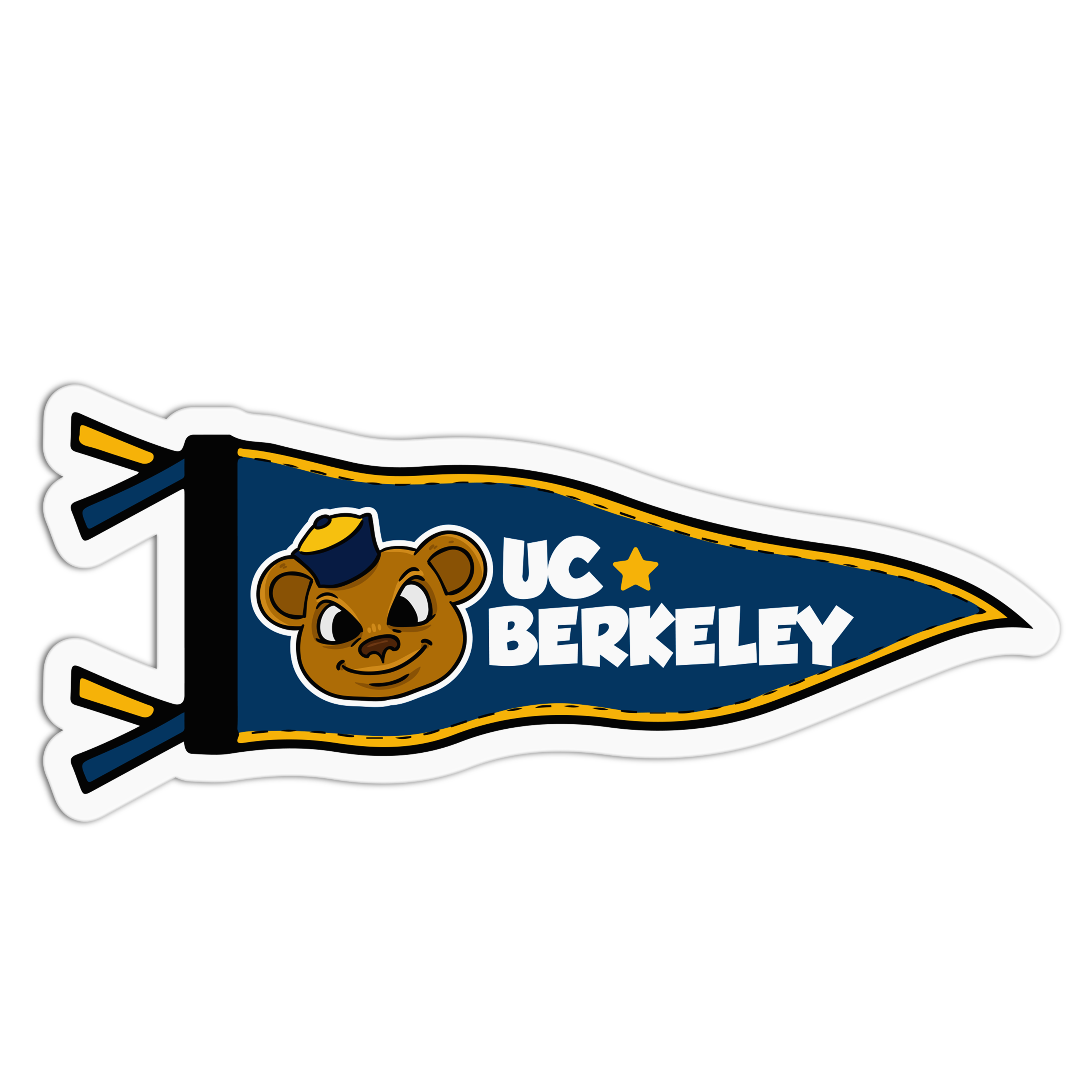 UC BERKELEY University Flag Sticker – The Stkr Store