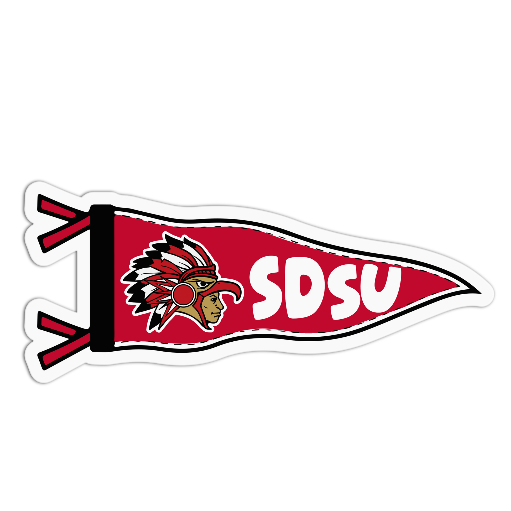 SDSU University Flag Sticker