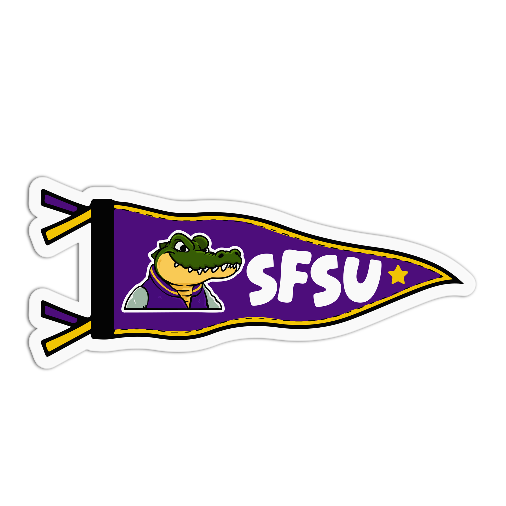 SFSU University Flag Sticker