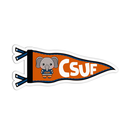 CSUF University Flag Sticker