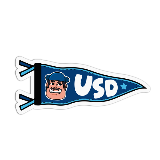 University of San Diego Flag Sticker